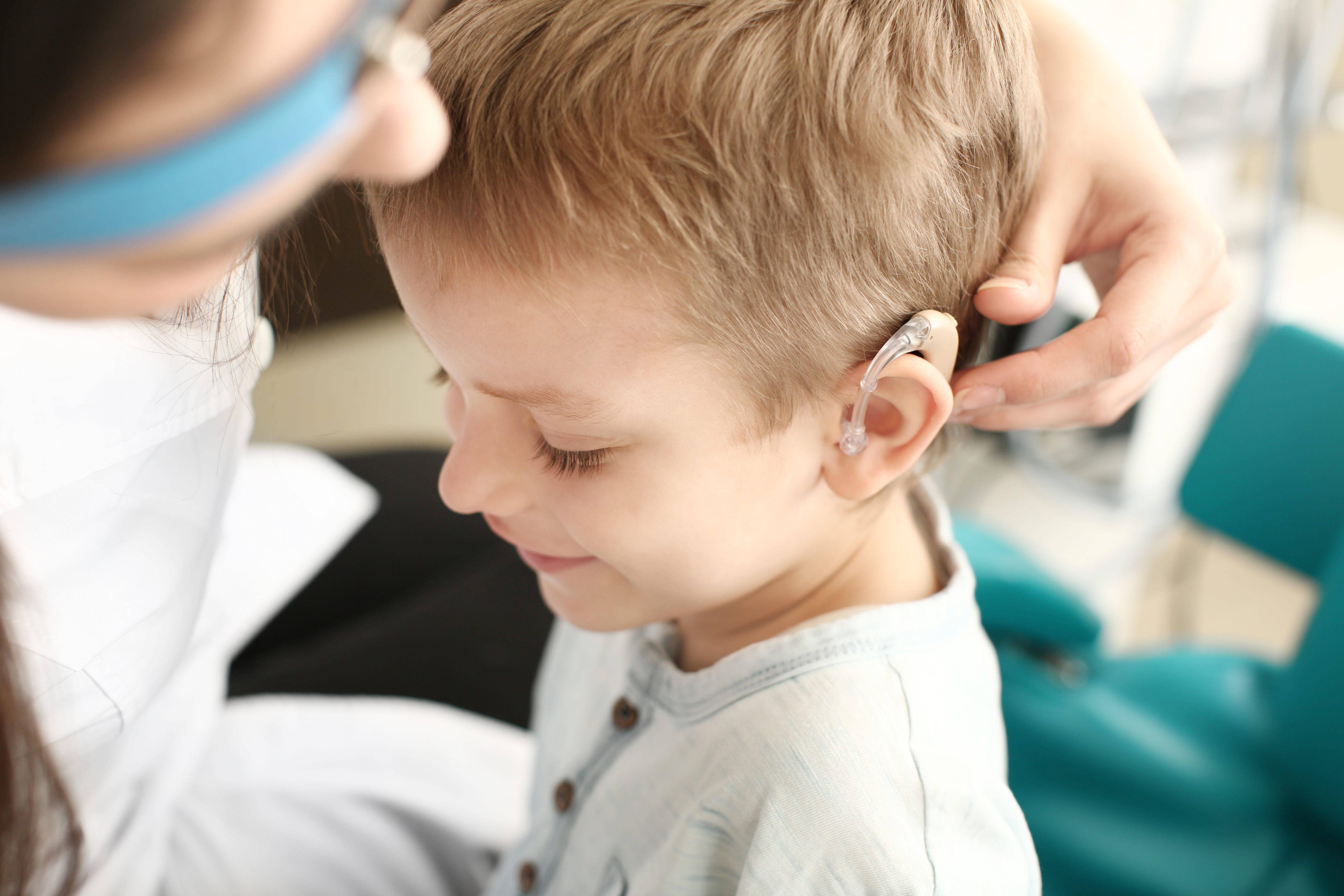Child with Hearing Aid